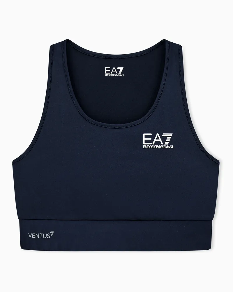 EA7 Tennis Pro Sport-BH aus VENTUS7-Funktionsgewebe Marineblau