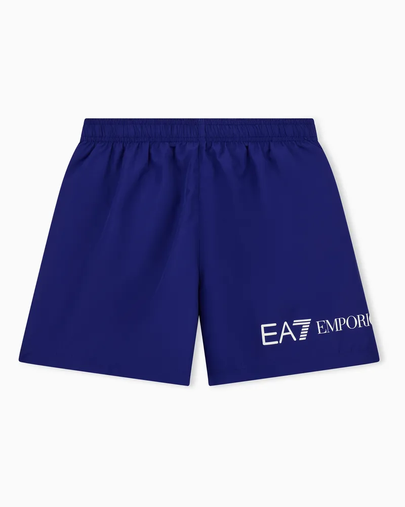 EA7 ASV Boy Bade-Boxershorts Blau