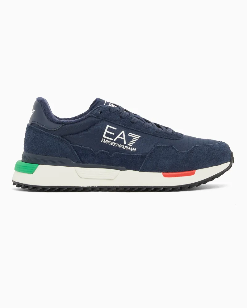 EA7 Vintage Sneaker Blau