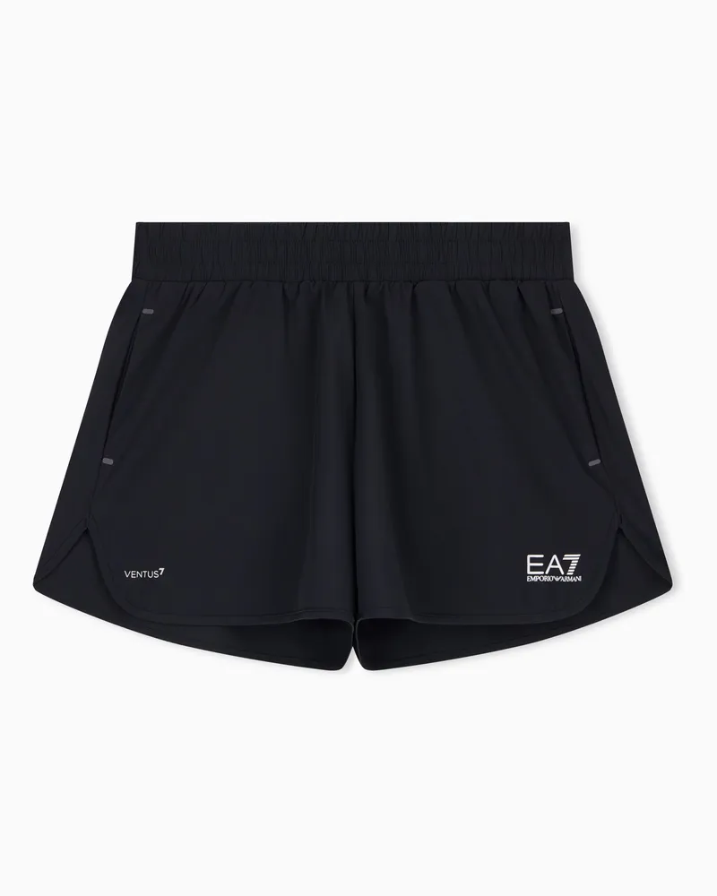 EA7 Shorts Tennis Pro schmal geschnitten mit Ventus7 Schwarz