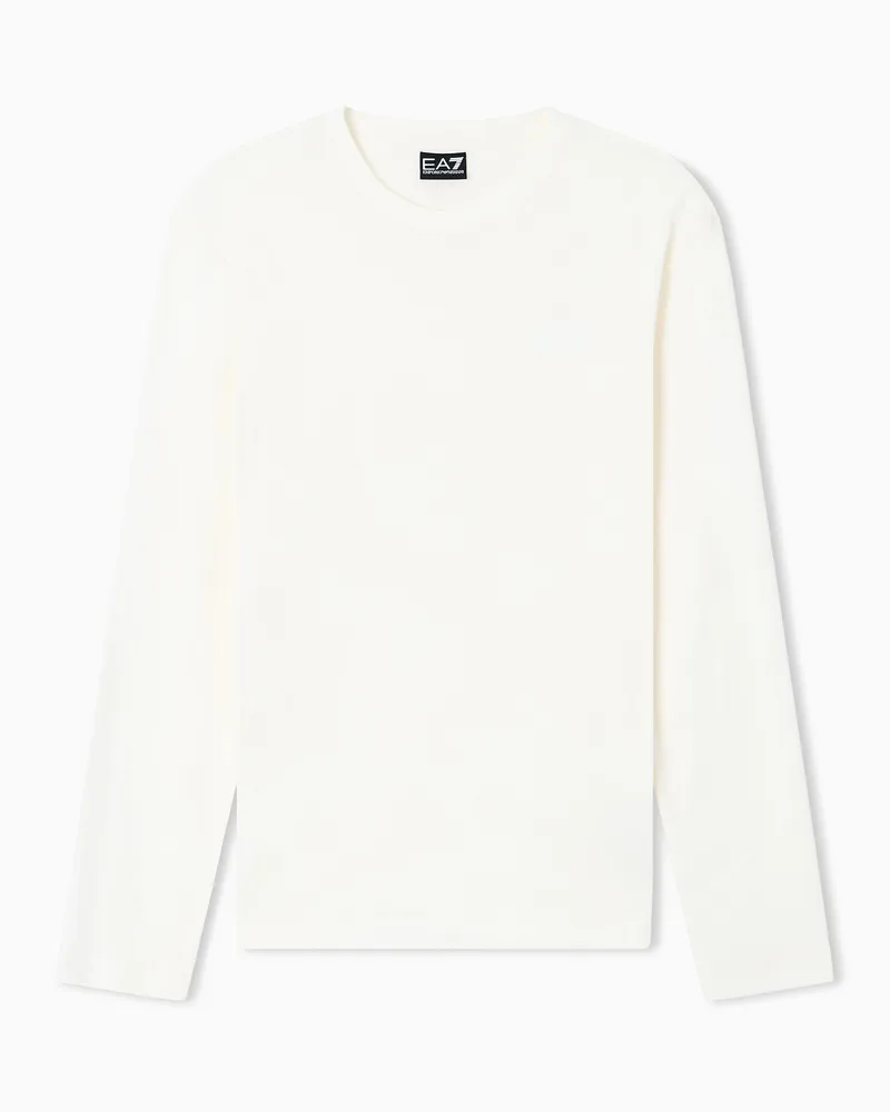 EA7 Langarmshirts Weiß