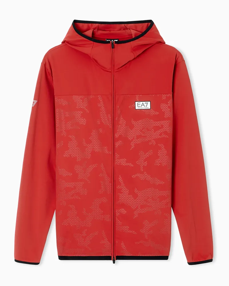 EA7 Sweatshirts mit Reißverschluss Rot