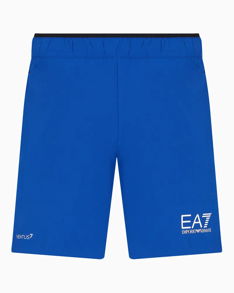EA7 Tennis Pro Shorts aus VENTUS7-Funktionsgewebe Blau