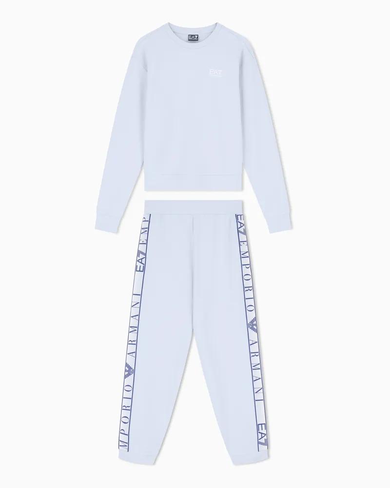 EA7 ASV Dynamic Athlete Trainingsanzug aus „Natural VENTUS7“-Funktionsgewebe Hellblau