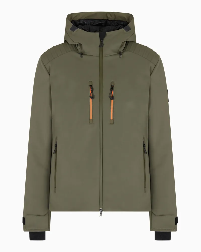 EA7 Skijacke aus Softshell-Funktionsgewebe mit STRATUM7-Wattierung Grau