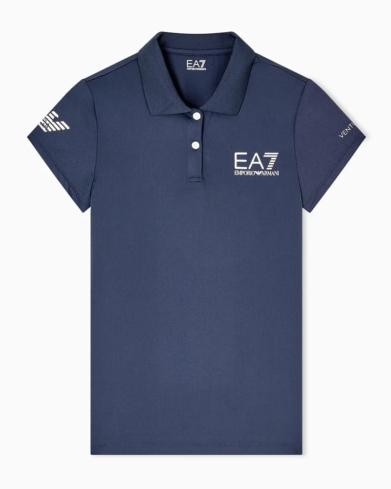 EA7 Tennis Pro Poloshirt aus VENTUS7-Funktionsgewebe Marineblau