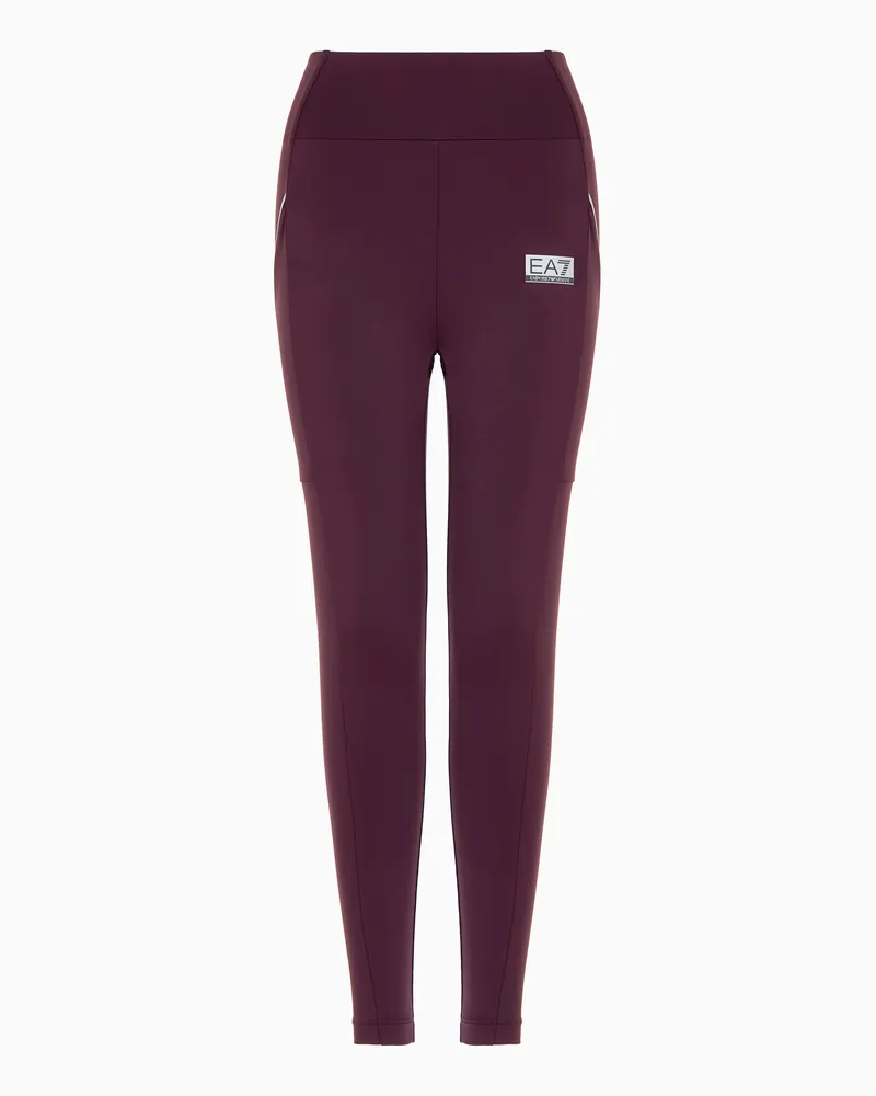 EA7 Dynamic Athlete Leggings aus FUROR7-Funktionsgewebe Violett