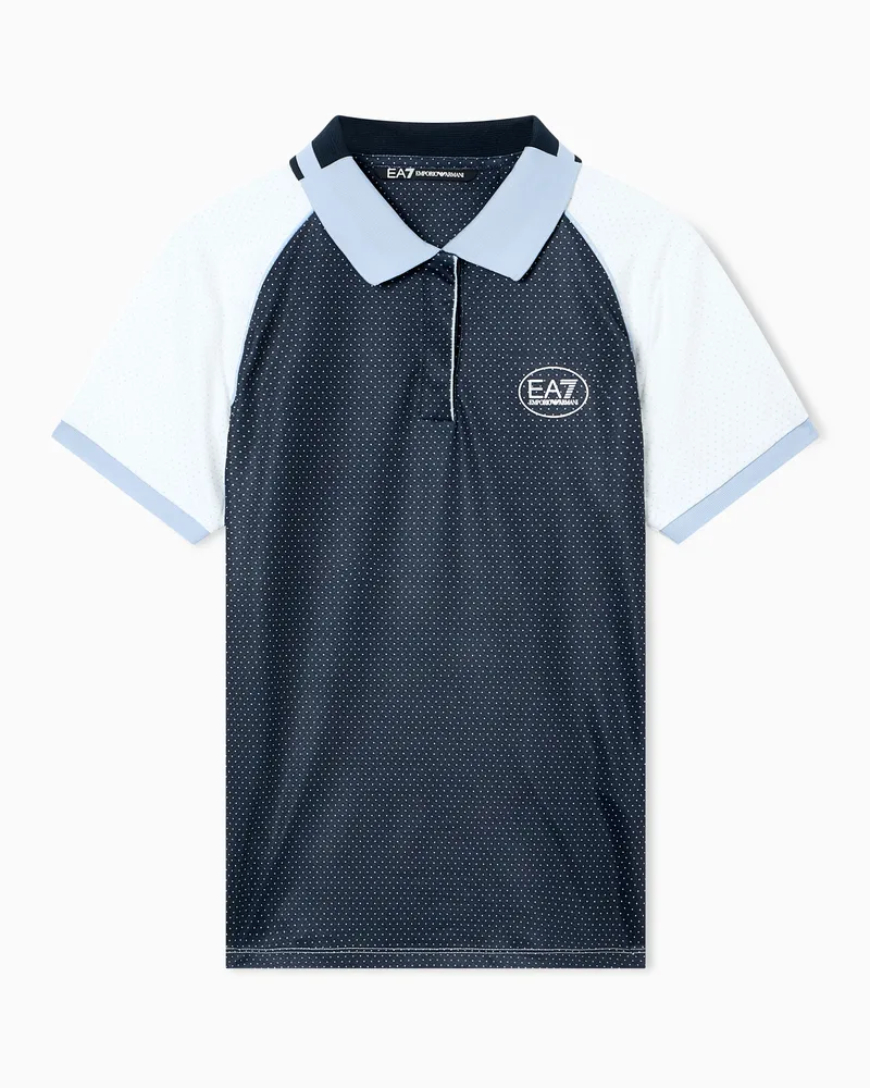 EA7 Golf Pro Poloshirt aus VENTUS7-Funktionsgewebe Zweifarbig
