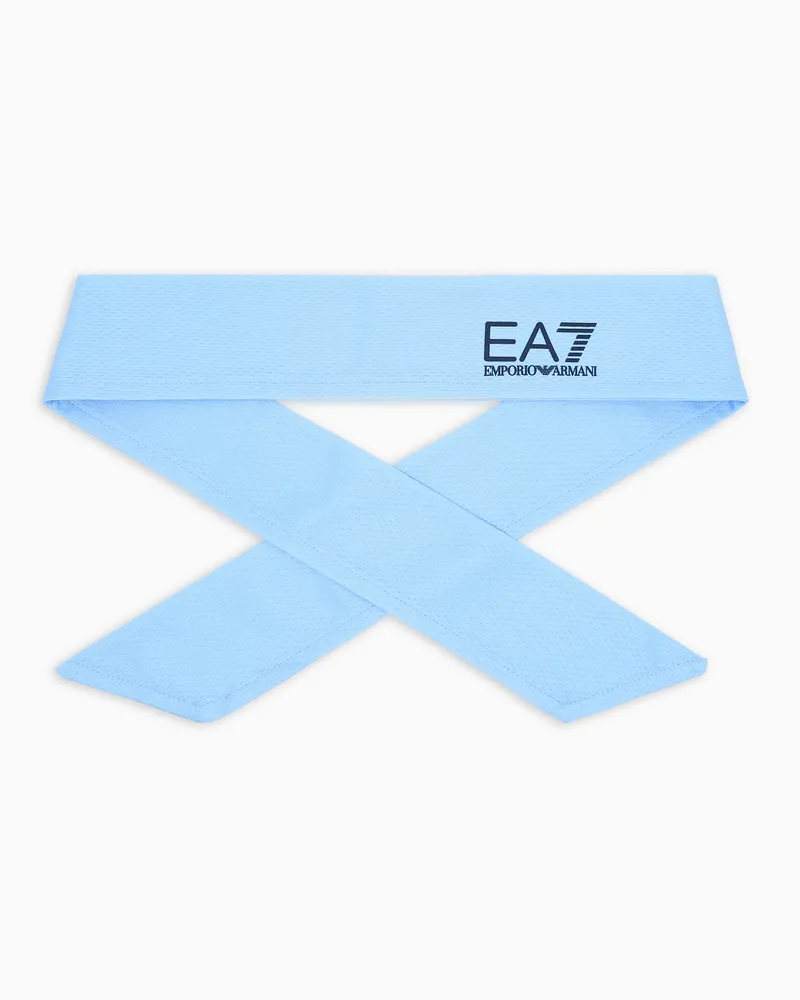 EA7 Tennis Pro Band aus technischem Gewebe Hellblau