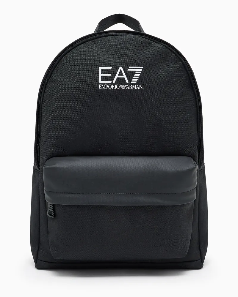 EA7 Runder Train Core Rucksack mit -Logo Schwarz