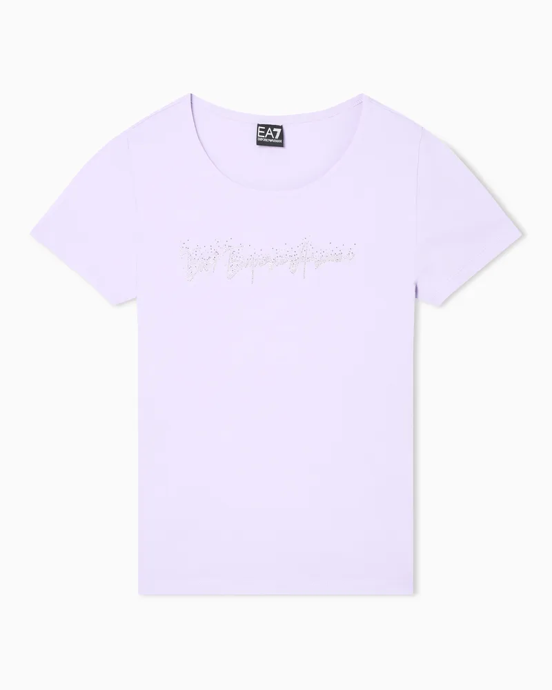 EA7 Slim Fit T-Shirts Violett