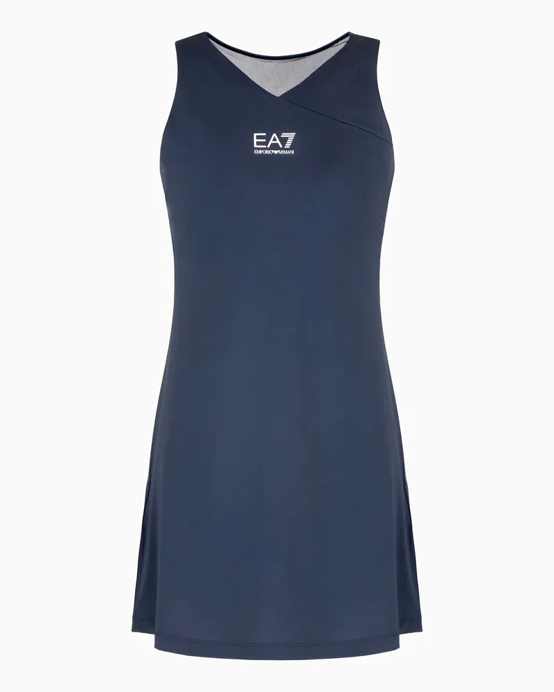 EA7 Tennis Pro Kleid aus VENTUS7-Funktionsgewebe Blau