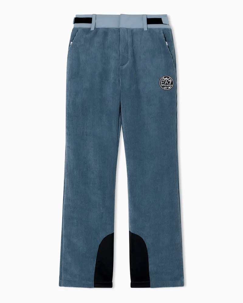 EA7 Ski-Hose aus Funktionsgewebe mit STRATUM7-Wattierung Hellblau