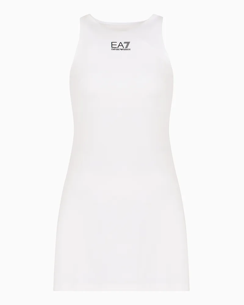 EA7 Tennis Pro Poloshirt aus VENTUS7-Funktionsgewebe Weiß