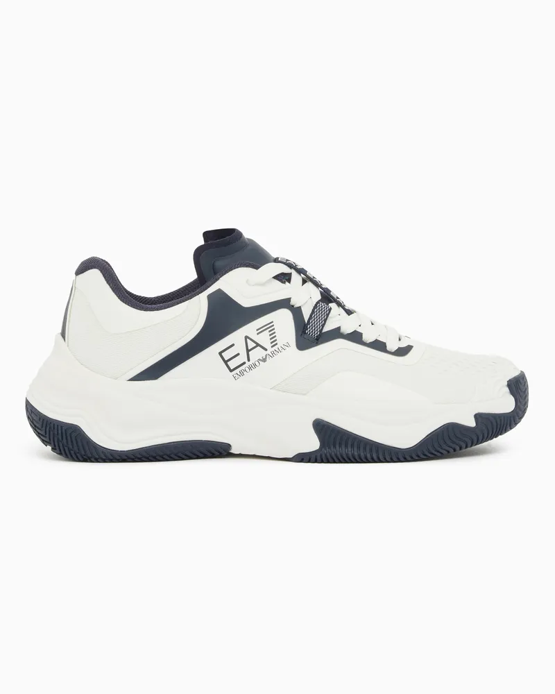 EA7 Tennis Hard/Padel Sneaker Weiß