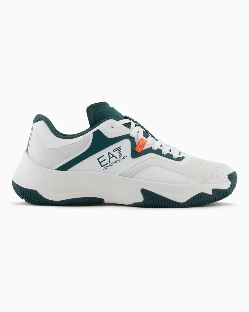 EA7 Tennis Hard/Padel Sneaker Weiß