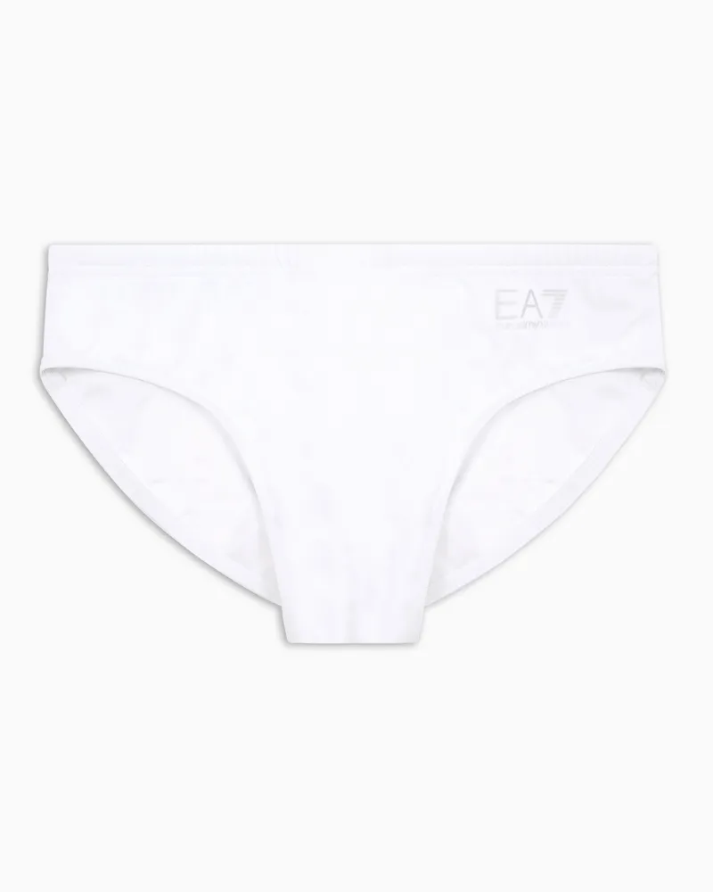 EA7 Badehose Weiß