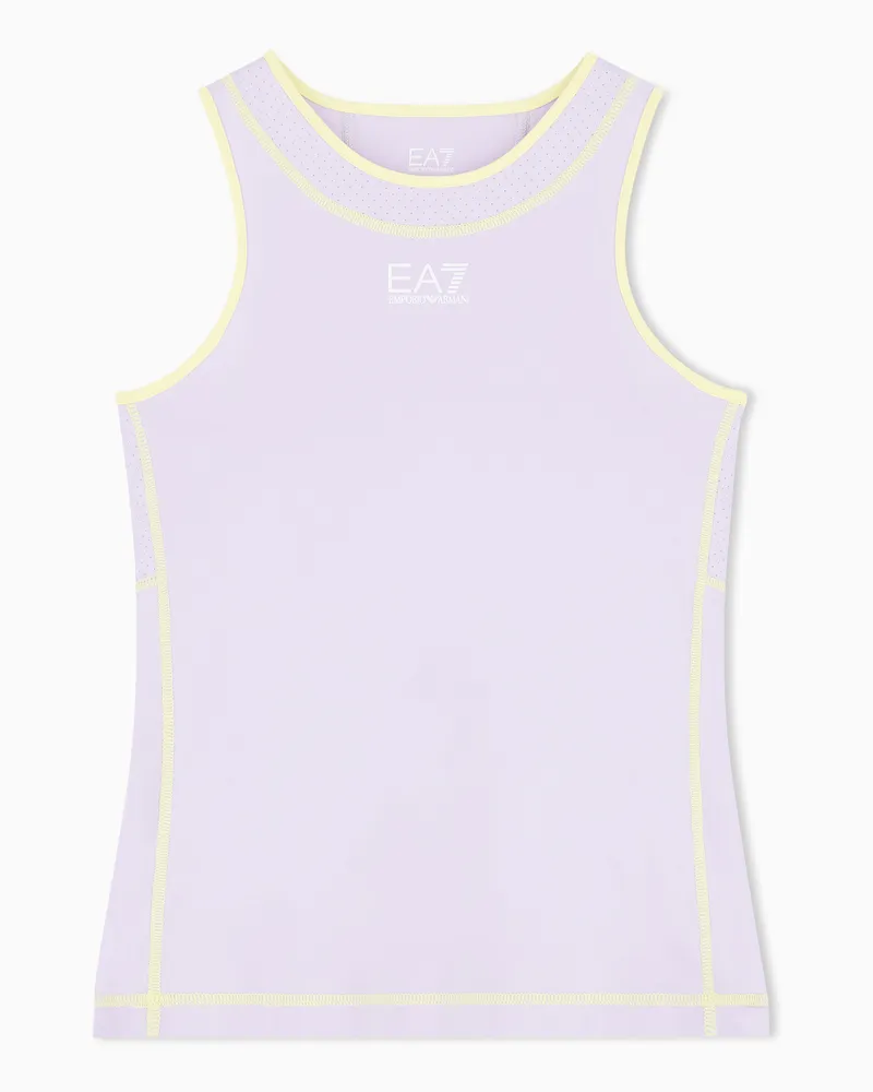 EA7 Tennis Pro Tanktop aus elastischem Funktionsgewebe Violett