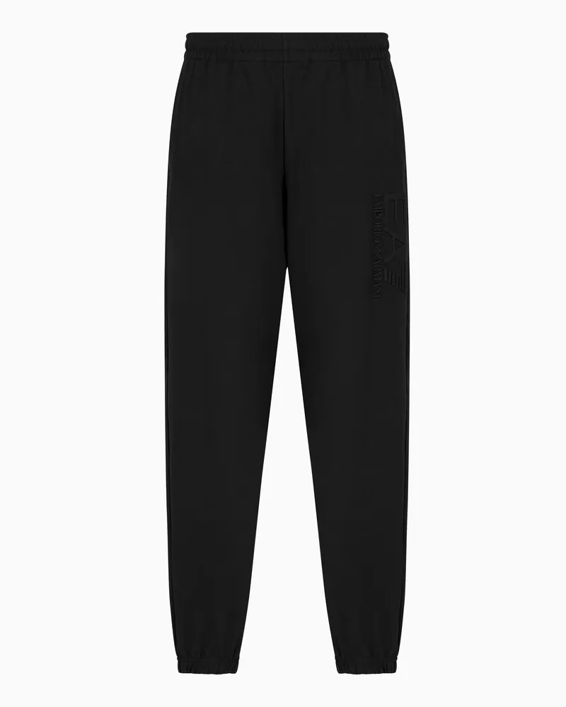 EA7 Visibility Jogginghose aus Baumwolle Schwarz