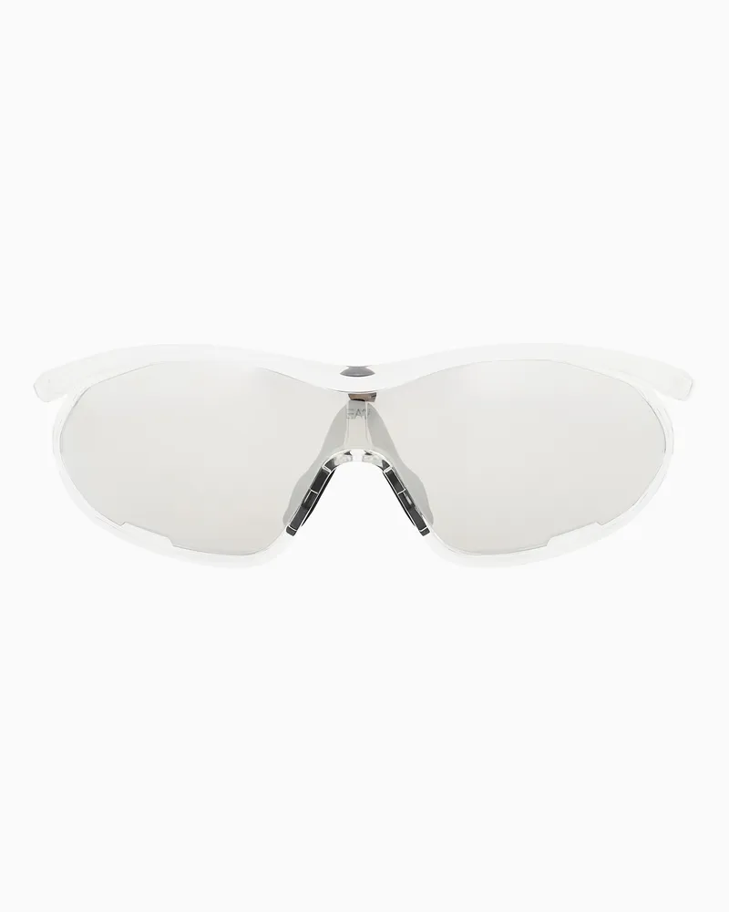 EA7 Sonnenbrille in unregelmäßiger Form Transparent
