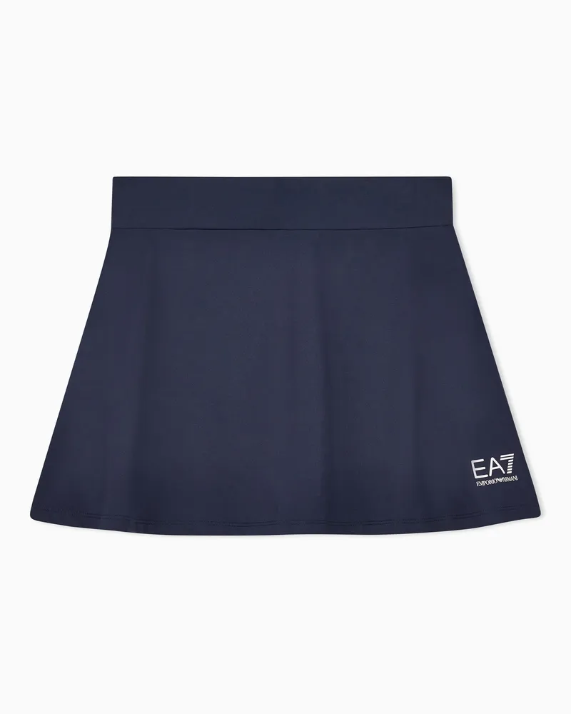 EA7 Tennis Pro Girl Minirock aus VENTUS7-Funktionsgewebe Blau