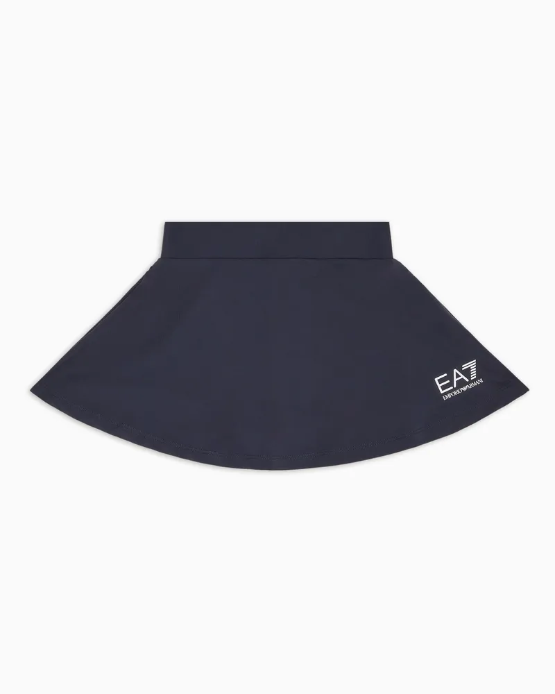 EA7 Tennis Pro Girl Minirock aus VENTUS7-Funktionsgewebe Blau