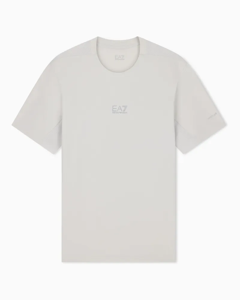 EA7 T-Shirt Ventus 7 schmaler Schnitt aus atmungsaktivem Jersey Grau