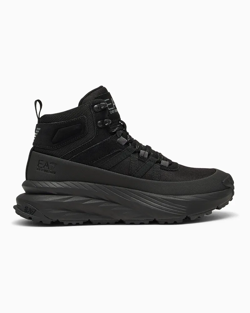 EA7 Crusher Sonic Boot Sneaker Schwarz
