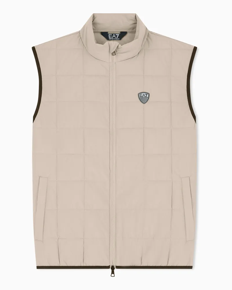 EA7 Premium Shield Weste aus Funktionsgewebe Beige