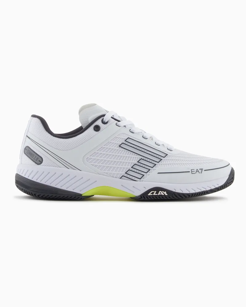 EA7 Tennis Clay Sneaker Weiß
