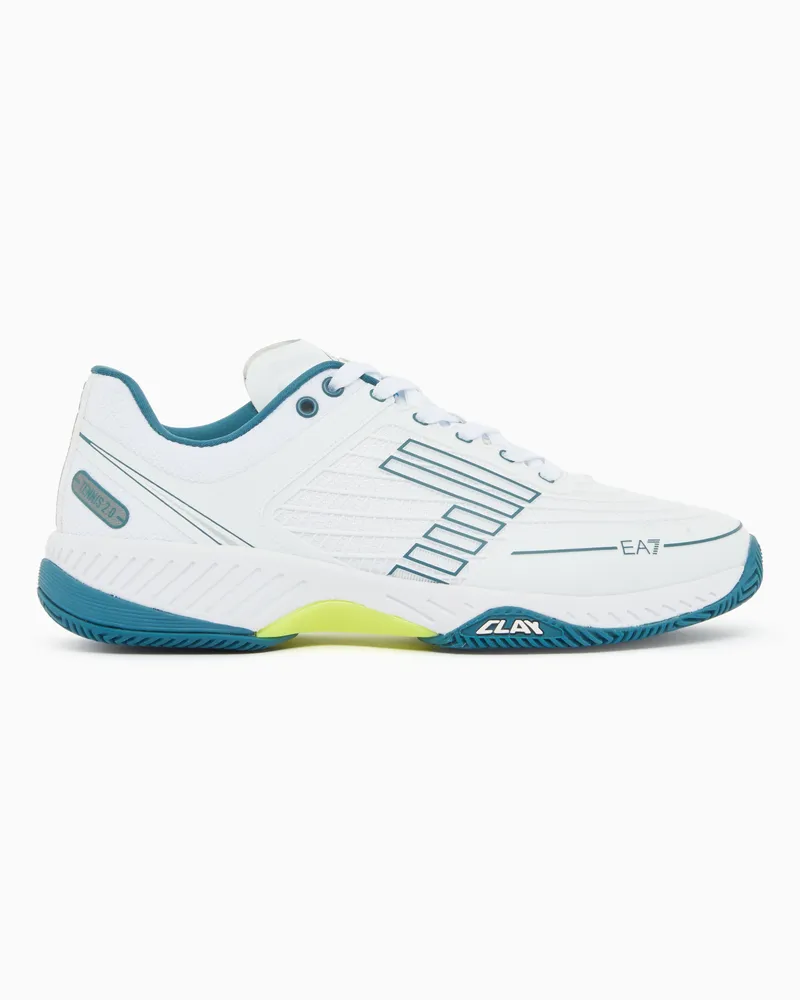 EA7 Tennis Clay Sneaker Weiß