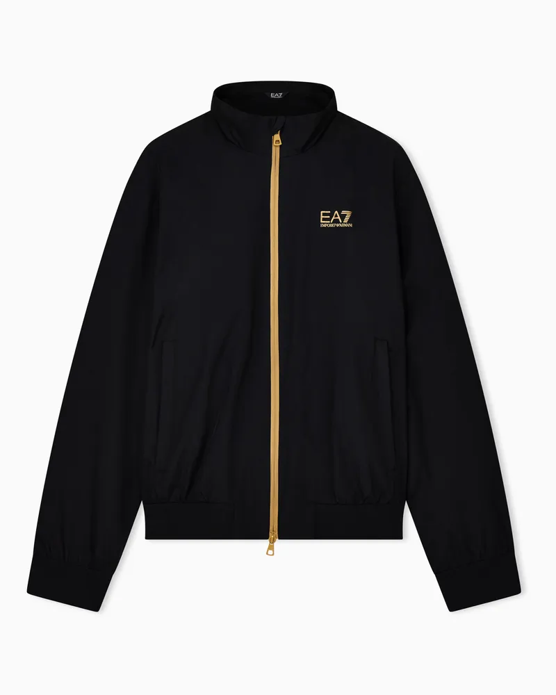 EA7 Bomberjacke aus Funktionsgewebe mit Stehkragen Core Identity Schwarz
