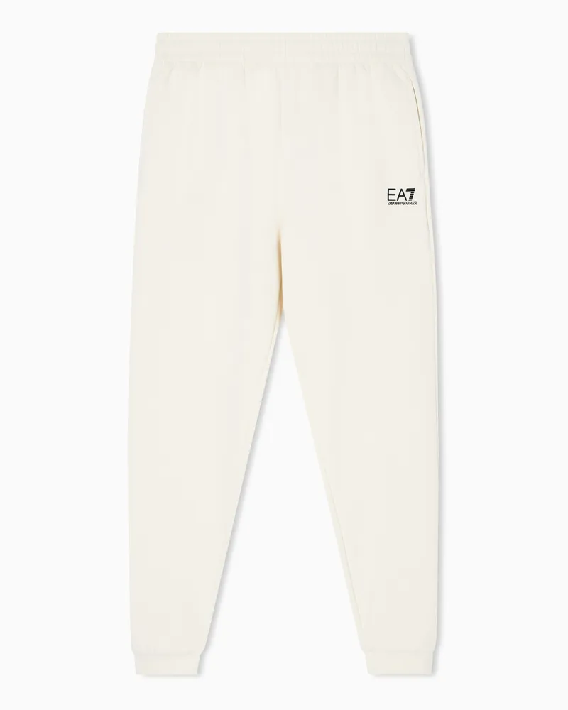 EA7 Core Identity Jogginghose aus einer Baumwollmischung Weiß
