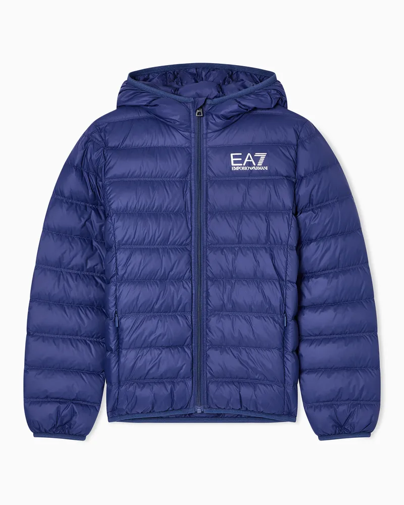 EA7 Core Identity Boy packbare Daunenjacke Violett