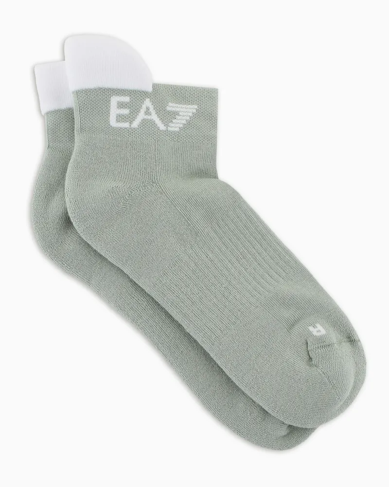EA7 Tennis Pro Socken aus Baumwollmischung Grün