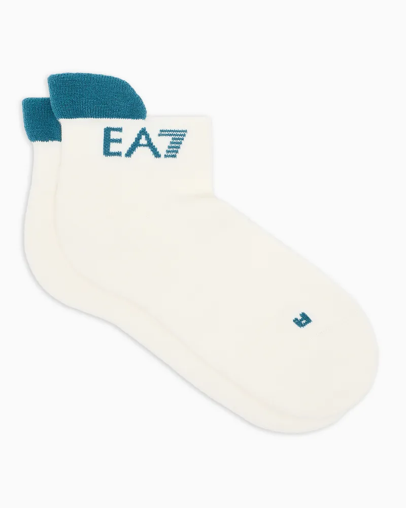 EA7 Tennis Pro Socken aus Baumwollmischung Beige