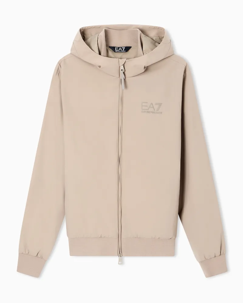 EA7 Lux Identity Jacke aus Funktionsgewebe Beige