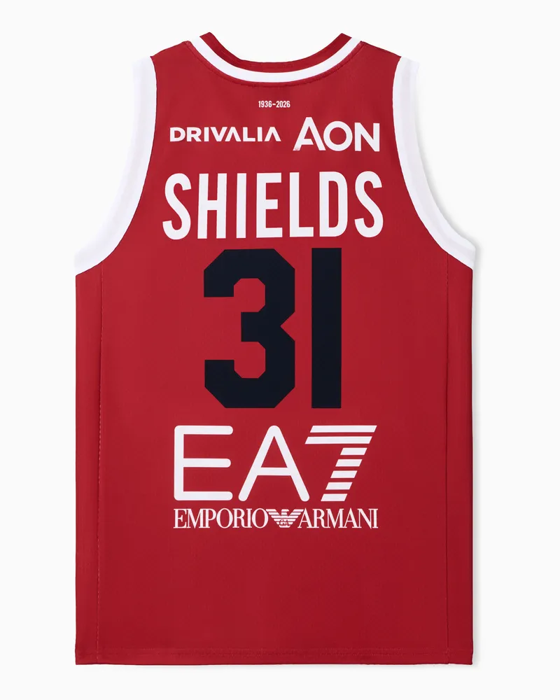 EA7 Olimpia Milano Championship 25/26 Nachbautrikot Rot
