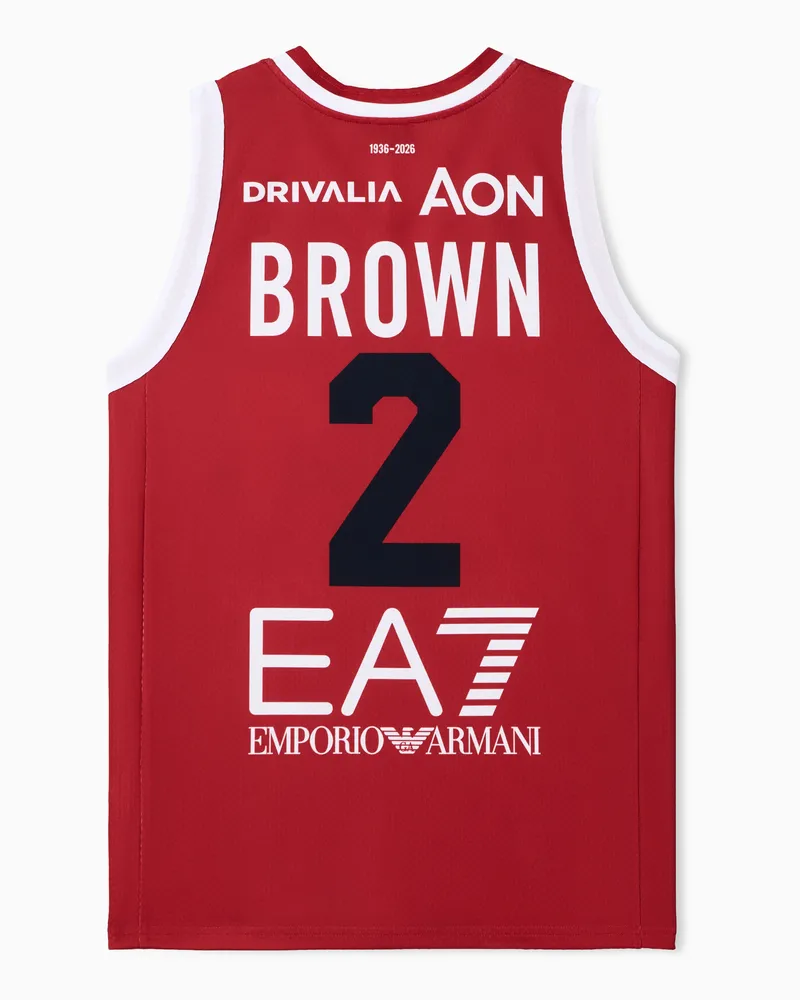 EA7 Olimpia Milano Championship 25/26 Nachbautrikot Rot