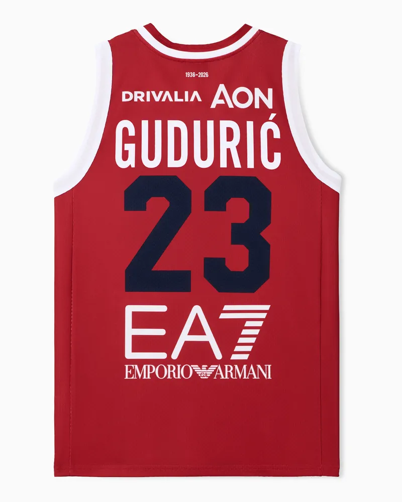 EA7 Olimpia Milano Championship 25/26 Nachbautrikot Rot