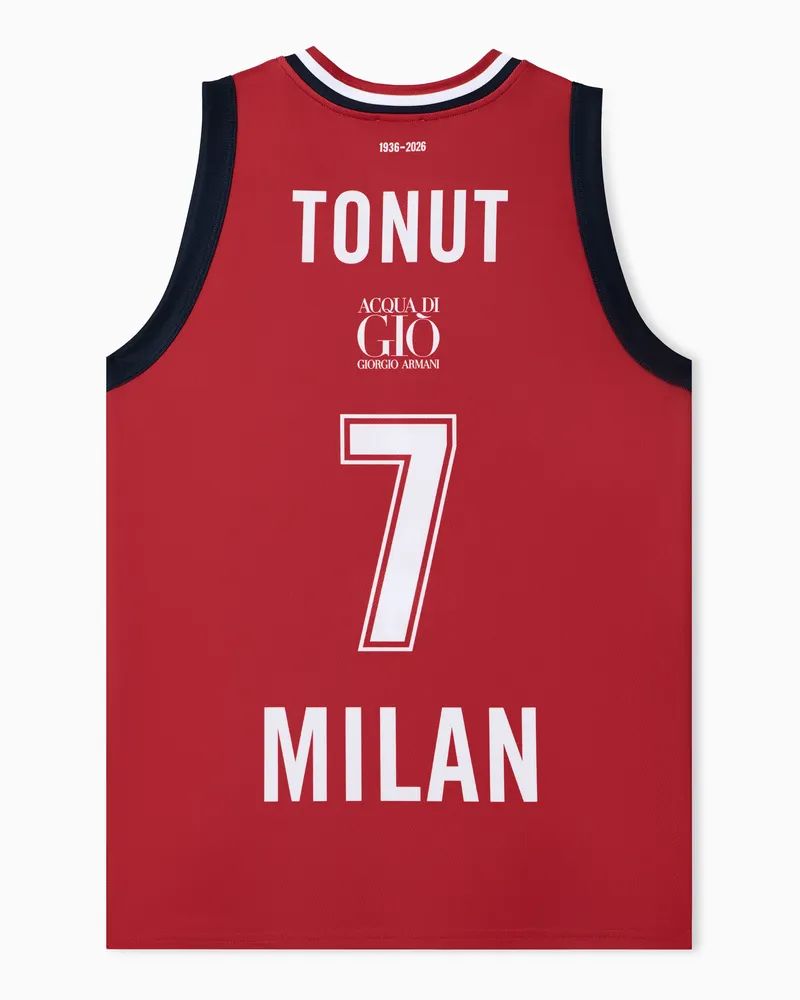 EA7 Olimpia Milano Championship 25/26 Nachbautrikot Rot