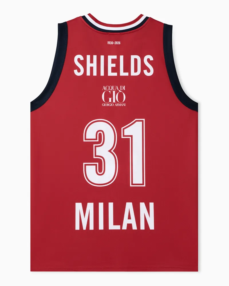 EA7 Olimpia Milano Championship 25/26 Nachbautrikot Rot