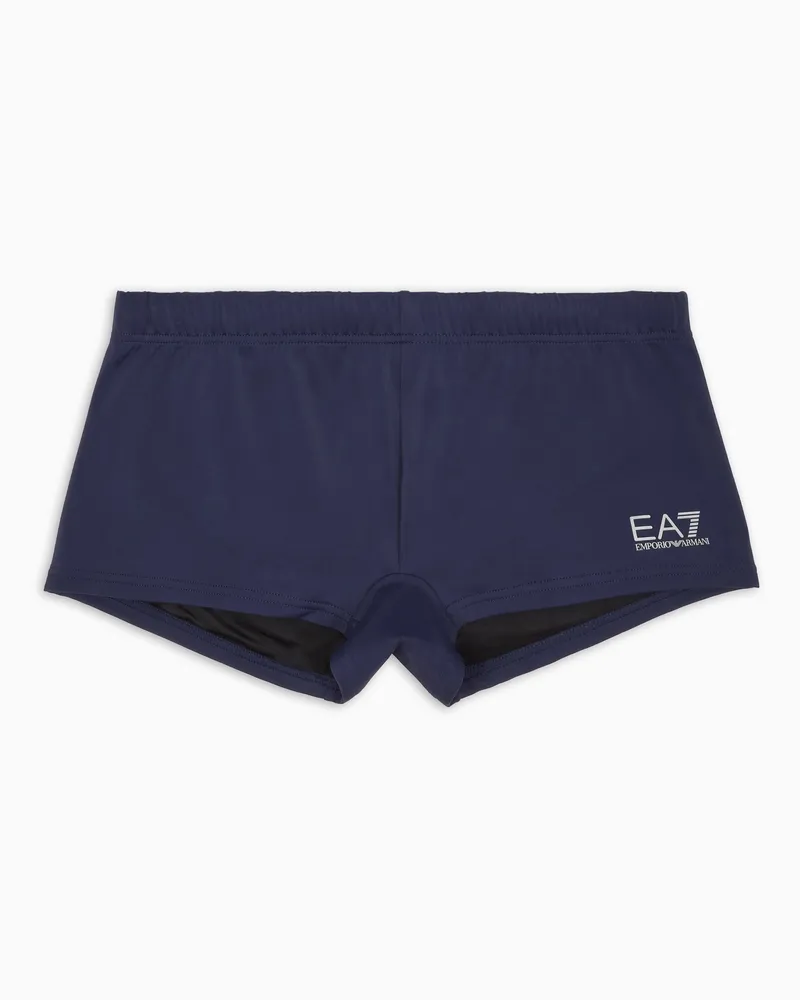 EA7 Badeanzug mit Logo Blau
