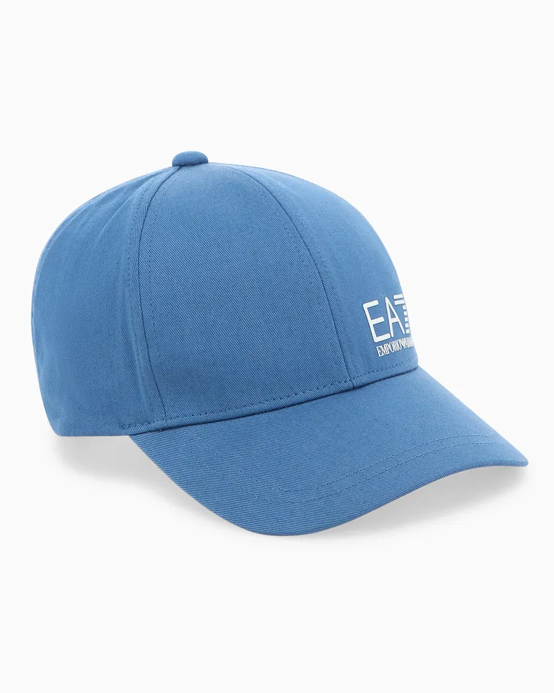 EA7 Baseballcap Baumwolle mit verstellbarem Verschluss Caps U Hellblau