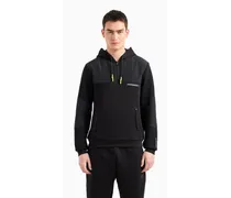 Athletic Mix Sweatshirt mit Kapuze, Gefertigt Aus Baumwoll-mischung