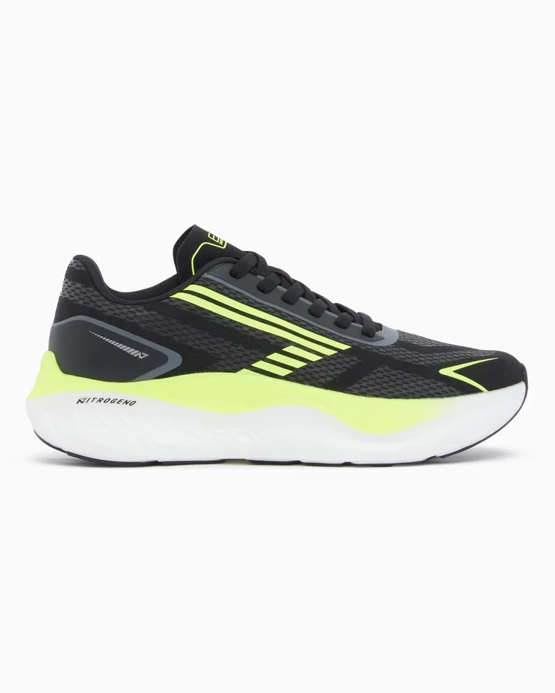 EA7 Sneaker Nitro Wave 2 mit atmungsaktivem Mesh und Gummisohle Grau