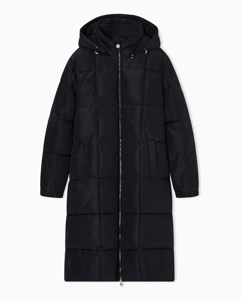 EA7 Lange Jacke mit CALIDUM7-Wattierung Schwarz