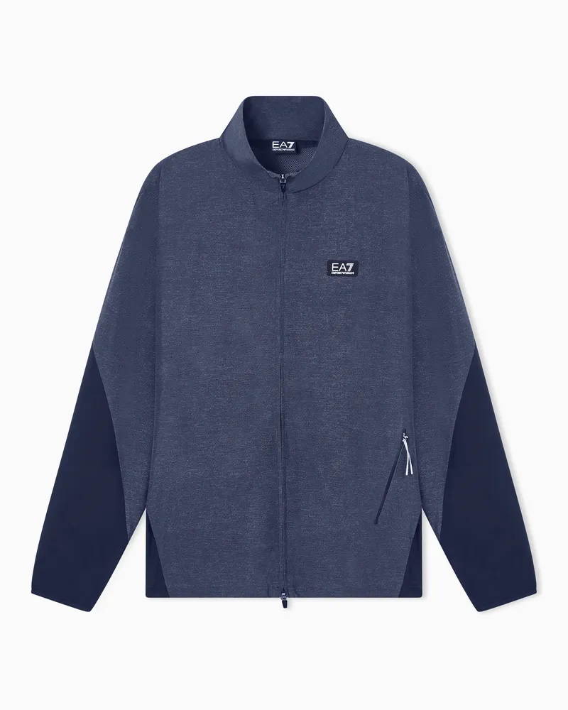 EA7 Dynamic Athlete Jacke aus VENTUS7-Funktionsgewebe Blau