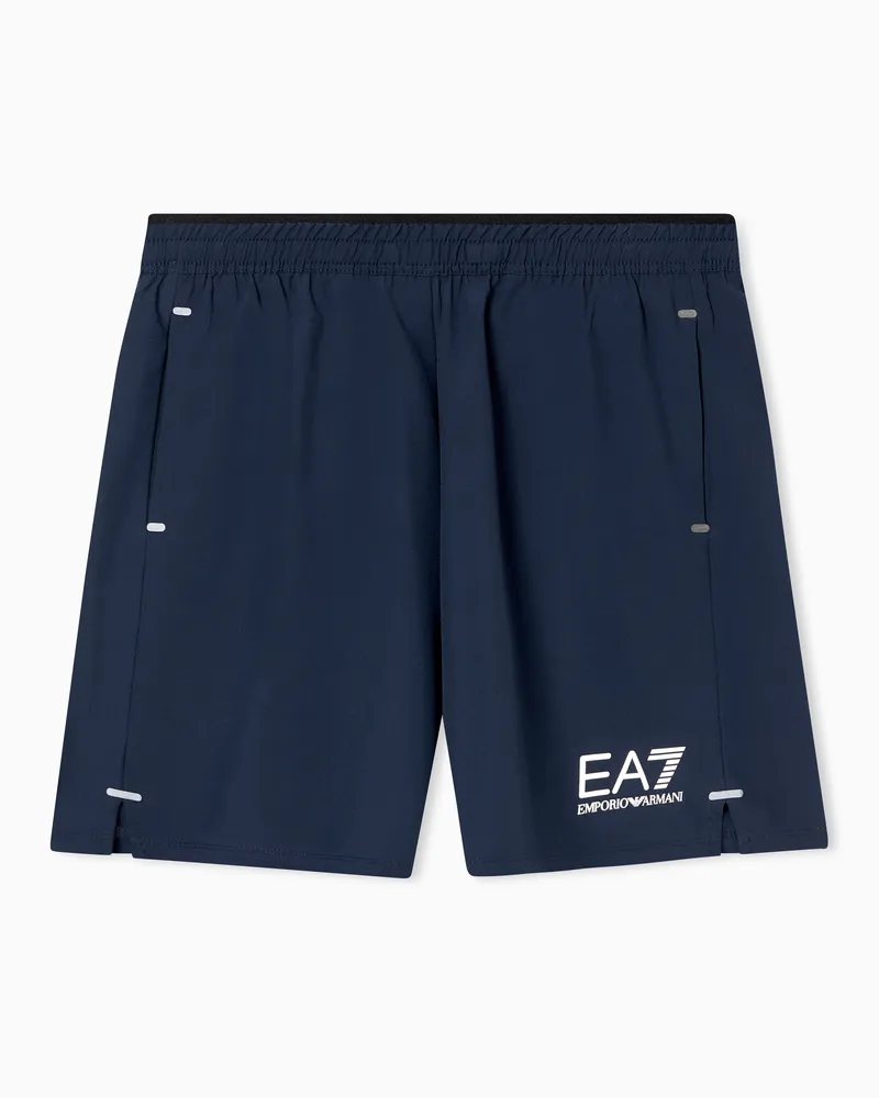 EA7 Tennis pro Boy Shorts aus VENTUS7-Funktionsgewebe Marineblau