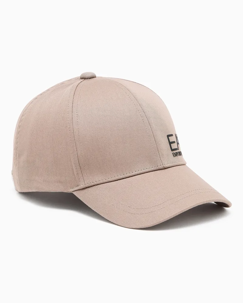 EA7 Train Core Baseballcap aus Baumwolle Beige